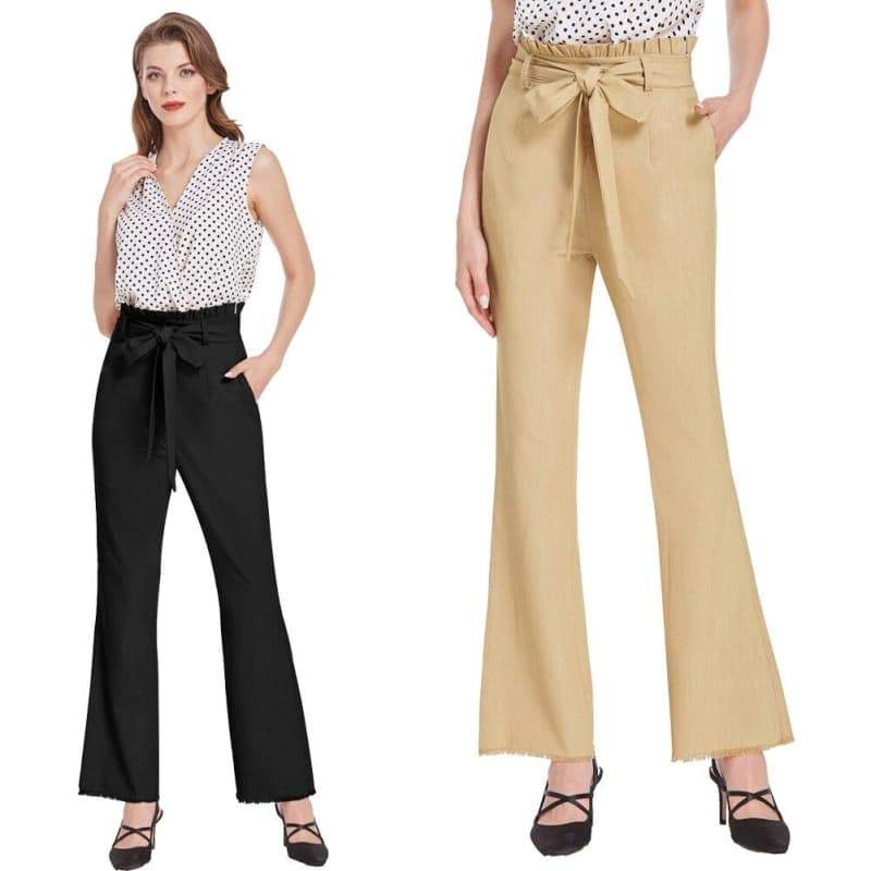 Pantalon Steampunk Élégant Flare