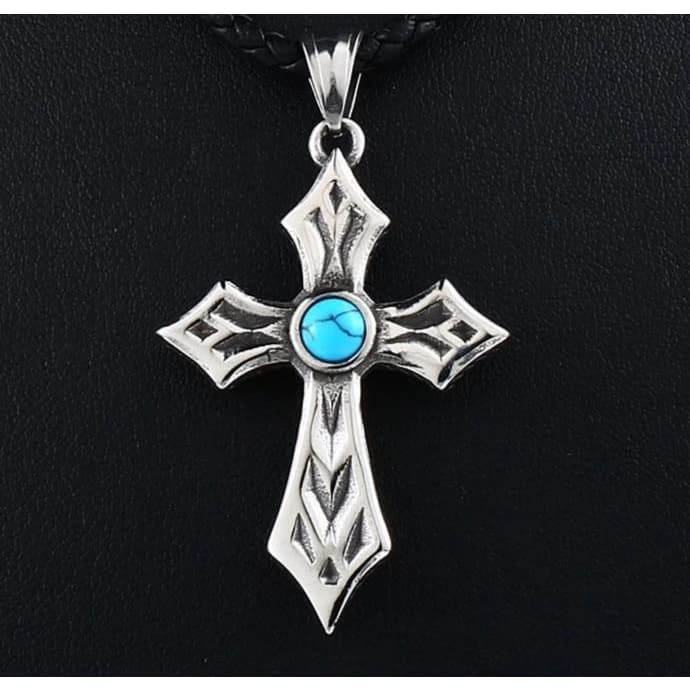 Pendentif Croix Acier Inoxydable sans chaîne | Steampunk Store