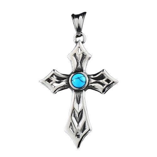 Pendentif Croix Acier Inoxydable | Steampunk Store