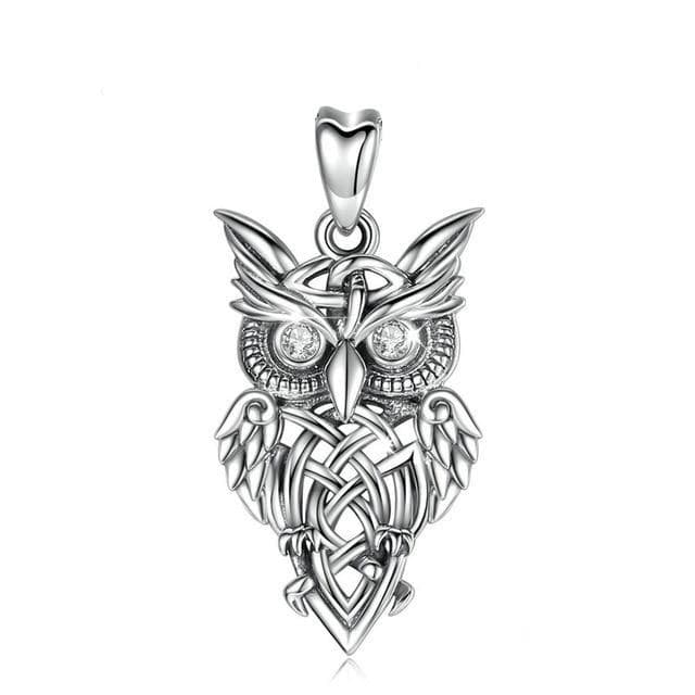 Pendentif Hibou Argent sans chaîne 