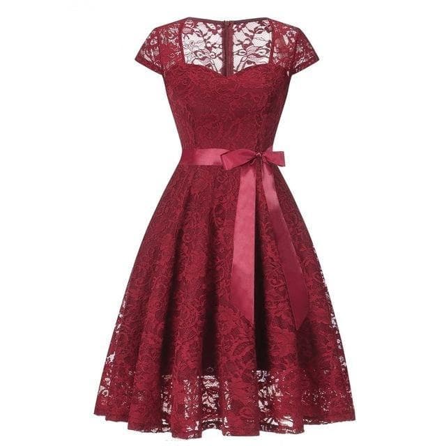 Robe Ère Victorienne rouge