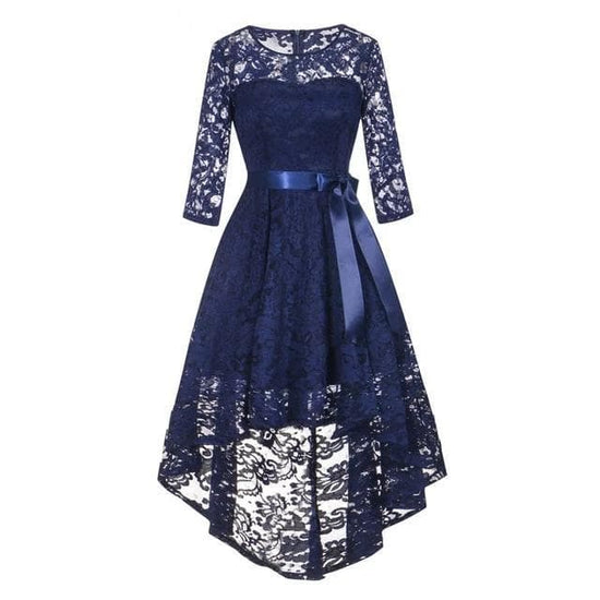 Robe rétro vintage bleu marine | Steampunk-Store