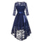 Robe rétro vintage bleu marine | Steampunk-Store