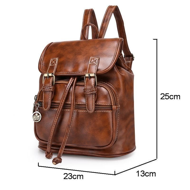 Dimensions Sac à Dos en Cuir Femme Vintage | Steampunk Store