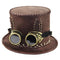 Chapeau Steampunk Cuir avec googles | Steampunk Store