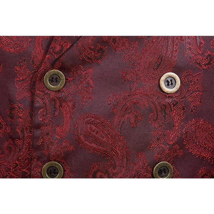 Veste Pirate Steampunk Gilet Sans Manches Costume Médiévale Renaissance Vintage - Noir